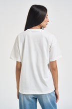 T-shirt donna girocollo bianca GAABW11326 OFFWHITE GAELLE 