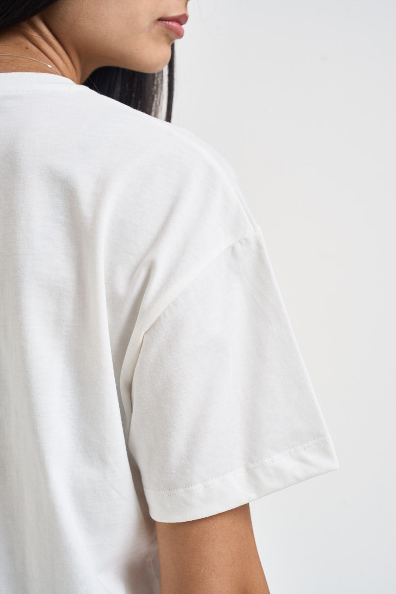 T-shirt donna girocollo bianca GAABW11326 OFFWHITE GAELLE 
