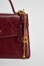 Borsa donna in ecopelle lucida bordeaux GAACW03285 VINO GAELLE 
