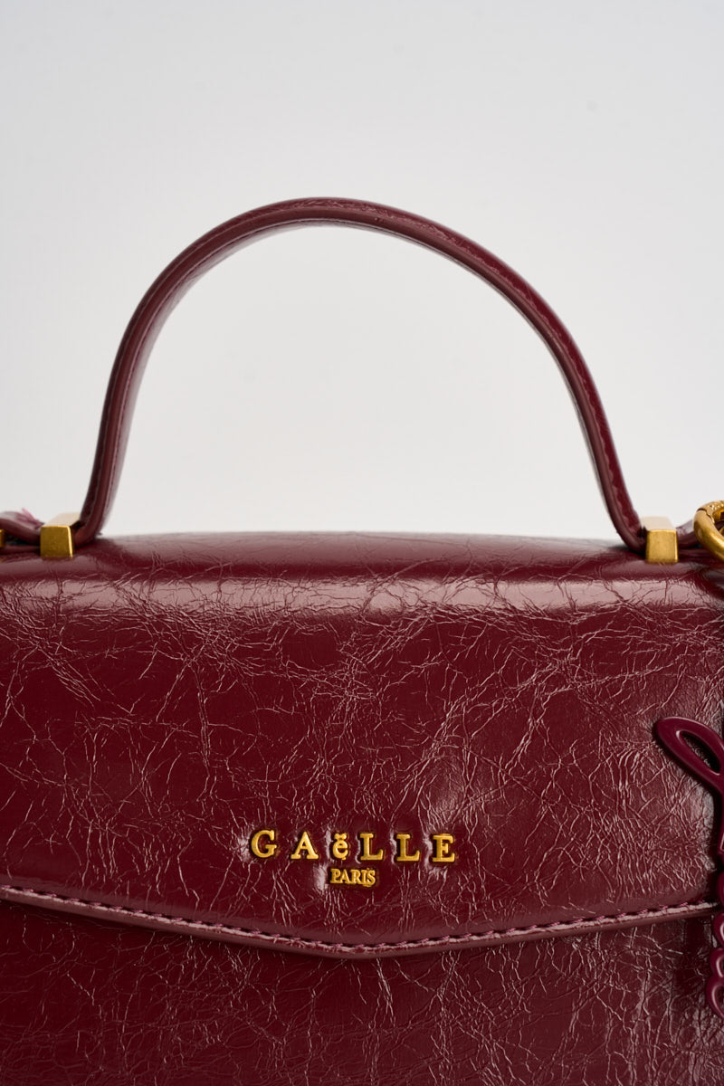 Borsa donna in ecopelle lucida bordeaux GAACW03285 VINO GAELLE 
