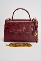 Borsa donna in ecopelle lucida bordeaux GAACW03285 VINO GAELLE 