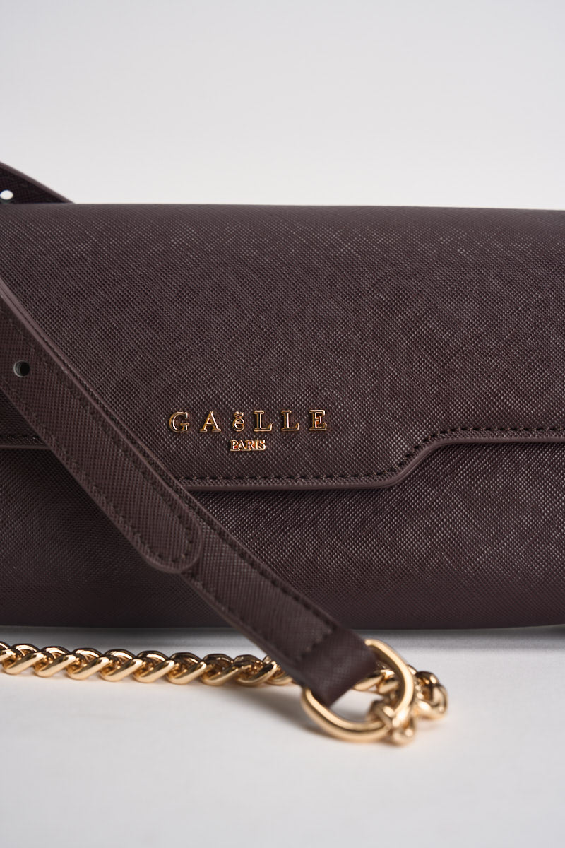 Mini pochette donna a tracolla marrone GAACW03301 MORO GAELLE 