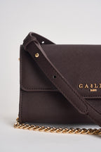 Mini pochette donna a tracolla marrone GAACW03301 MORO GAELLE 
