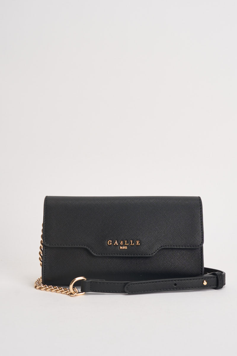 Mini pochette donna a tracolla nera GAACW03301 NERO GAELLE 