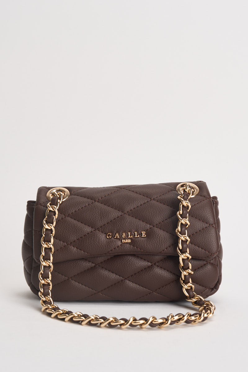 Borsa donna in ecopelle marrone GAACW03313 MORO GAELLE 