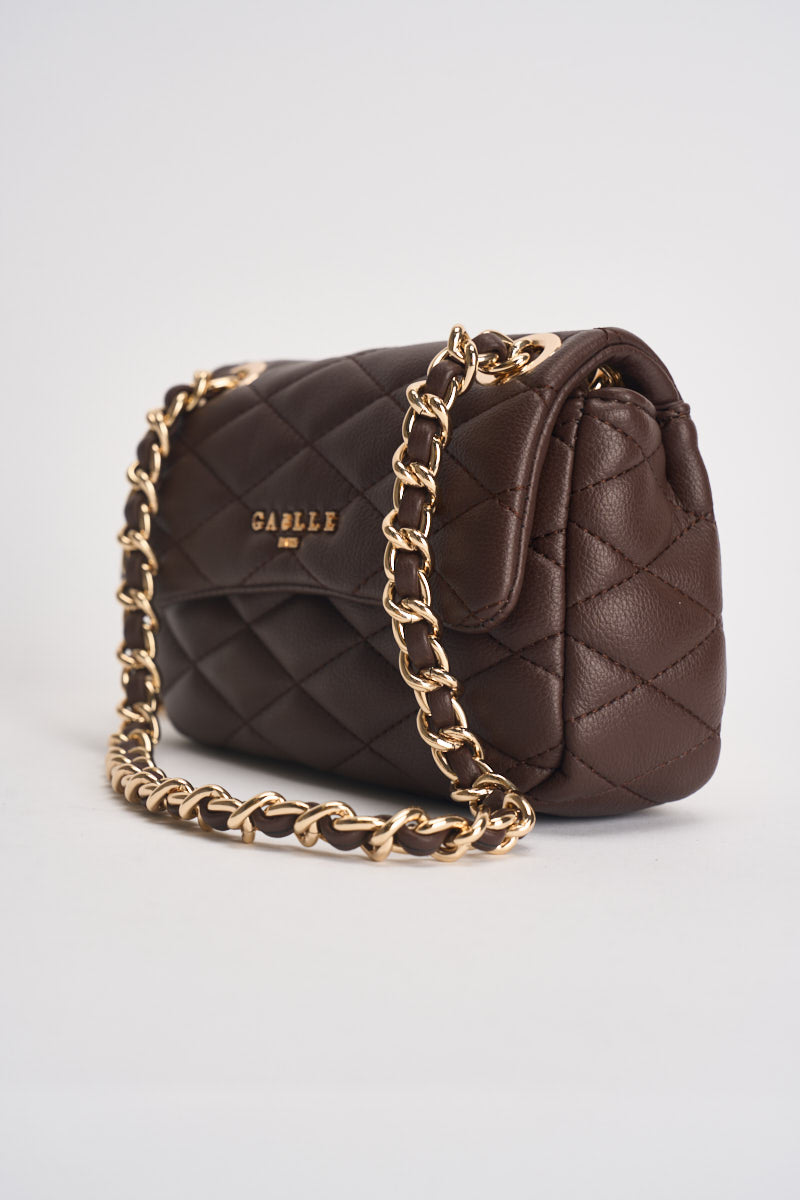 Borsa donna in ecopelle marrone GAACW03313 MORO GAELLE 