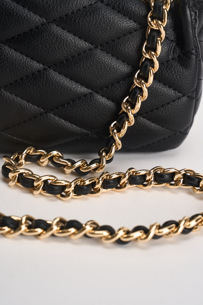 Borsa donna in ecopelle nera GAACW03313 NERO GAELLE 