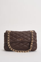 Borsa donna trapuntata in ecopelle marrone GAACW03314 MORO GAELLE 