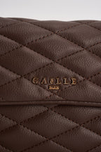 Borsa donna trapuntata in ecopelle marrone GAACW03314 MORO GAELLE 