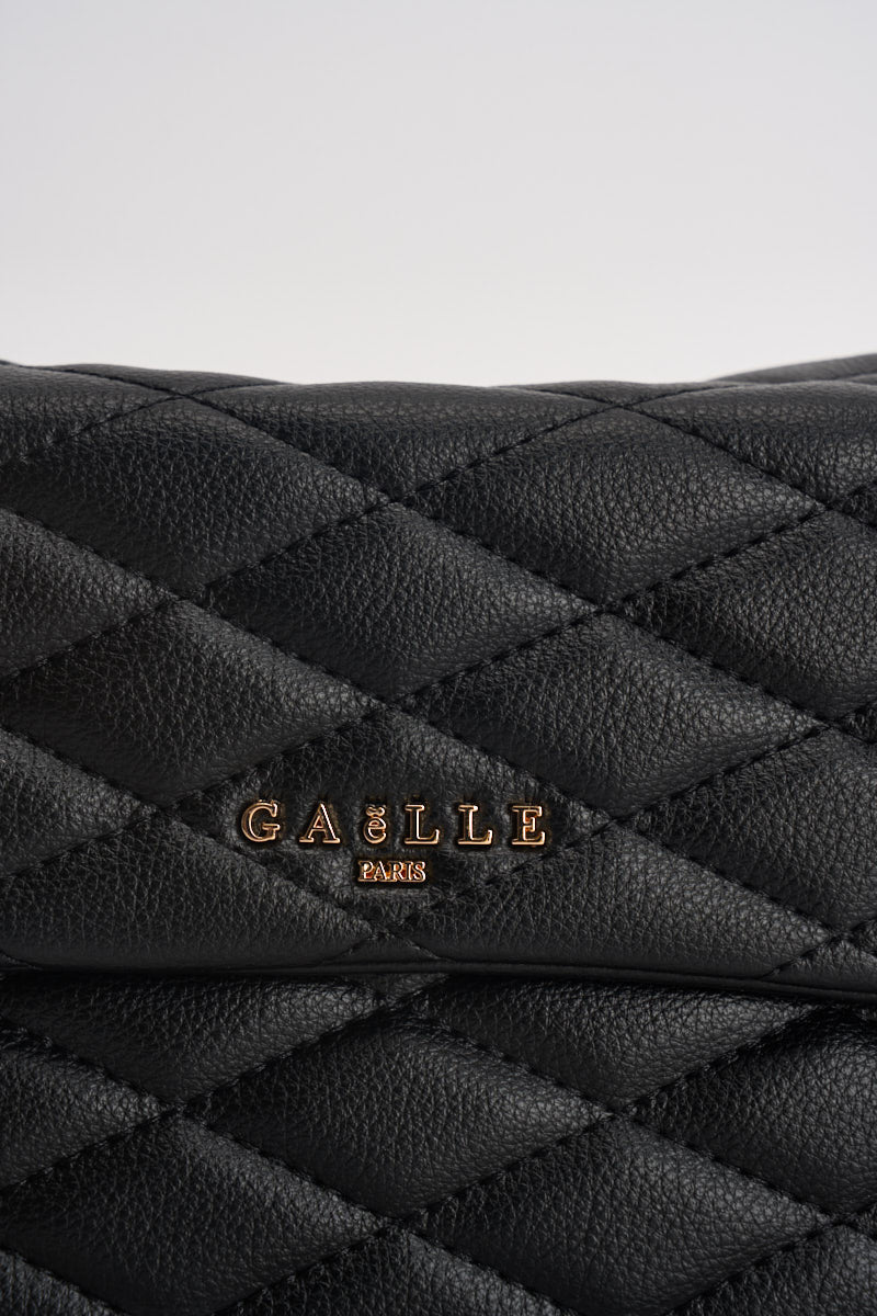 Borsa donna trapuntata in ecopelle nera GAACW03314 NERO GAELLE 