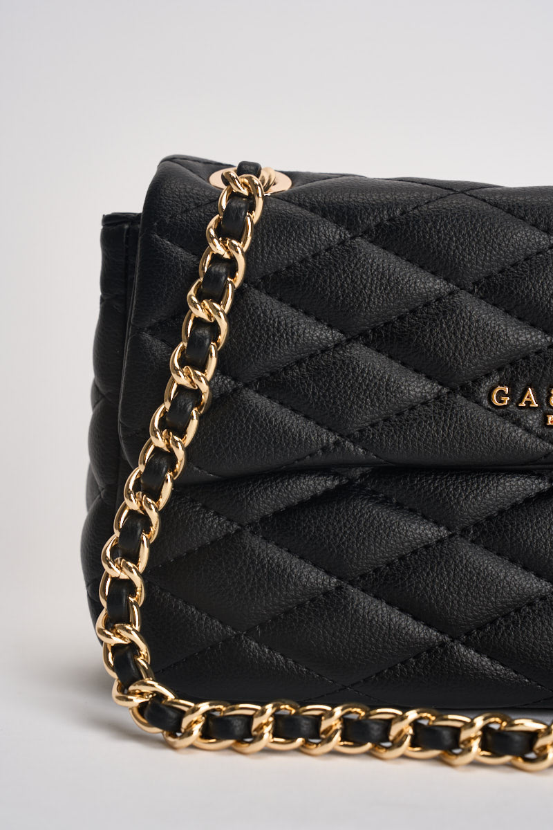 Borsa donna trapuntata in ecopelle nera GAACW03314 NERO GAELLE 