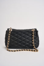 Borsa donna trapuntata in ecopelle nera GAACW03314 NERO GAELLE 