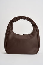 Borsa donna hobo in semilpelle marrone GACCW03242 MORO GAELLE 
