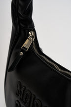 Borsa donna hobo in semilpelle nera GACCW03242 NERO GAELLE 