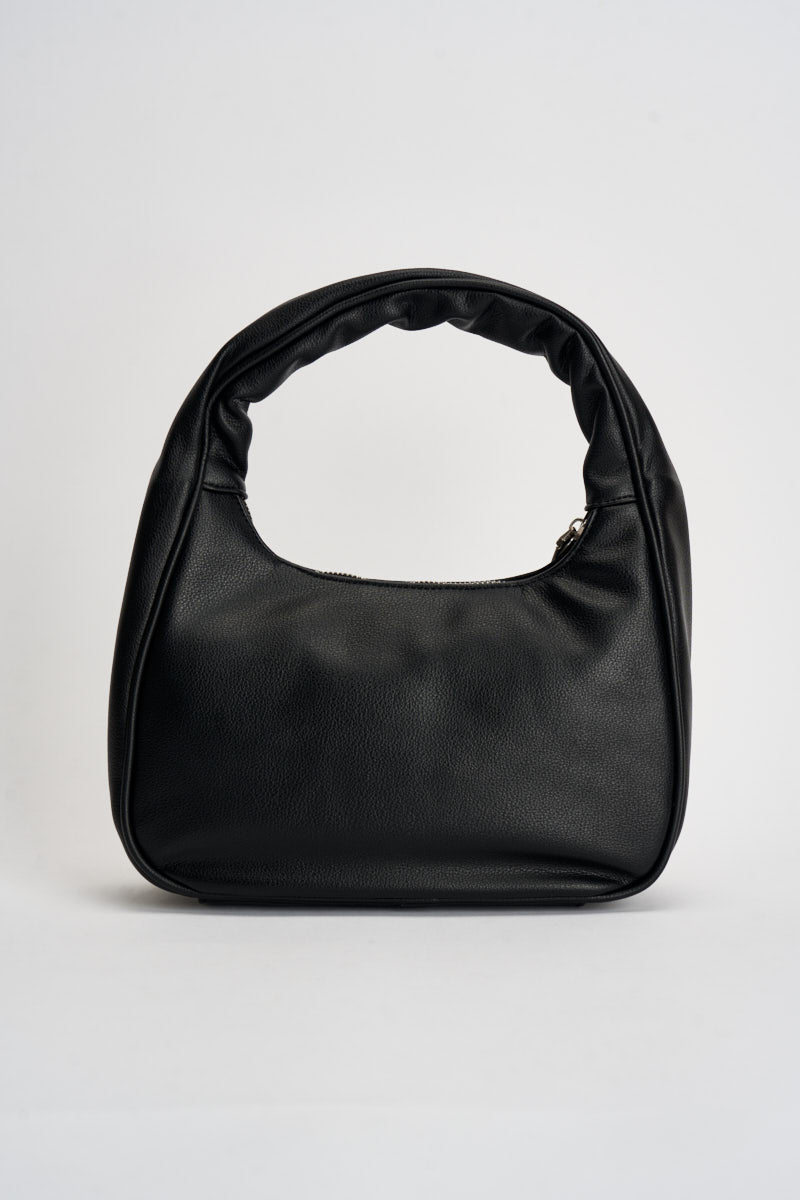 Borsa donna hobo in semilpelle nera GACCW03242 NERO GAELLE 