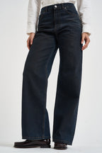 Jeans donna palazzo in denim blu scuro SELENE 20ZEFIRO GOD SAVE DENIM 