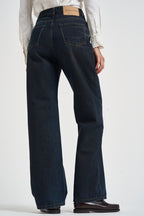 Jeans donna palazzo in denim blu scuro SELENE 20ZEFIRO GOD SAVE DENIM 