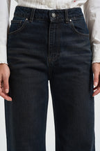 Jeans donna palazzo in denim blu scuro SELENE 20ZEFIRO GOD SAVE DENIM 
