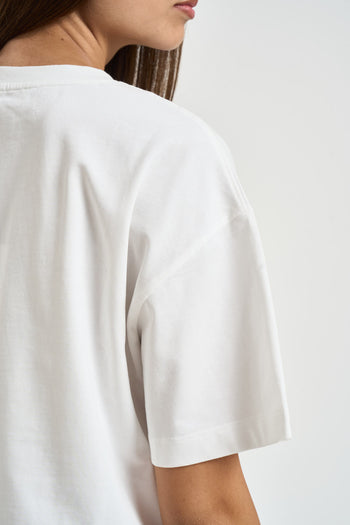 T-shirt donna con stampa bianca - 4