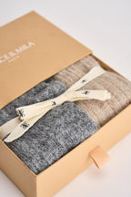 Set calze donna in maglia grigia e beige ARLEN MULTI GRACE AND MILA 