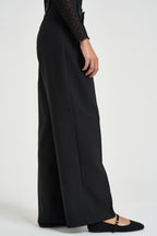 Pantalone donna con pinces e bottoni nero NILAY NOIR GRACE AND MILA 