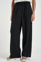 Pantalone donna vita elasticizzata nero NOBLESSE NOIR GRACE AND MILA 