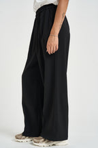 Pantalone donna vita elasticizzata nero NOBLESSE NOIR GRACE AND MILA 