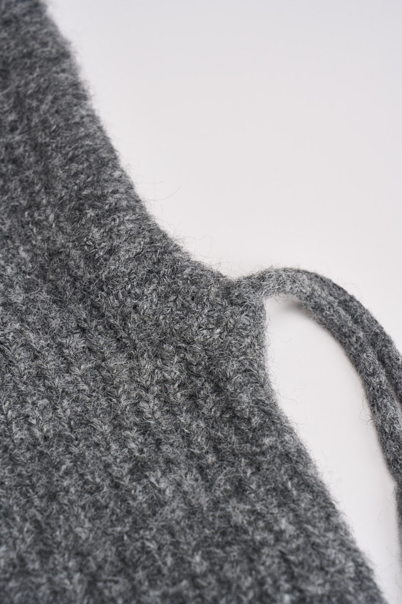 Balaclava donna grigio chiaro SAMOURAI ANTHRACITE GRACE AND MILA 