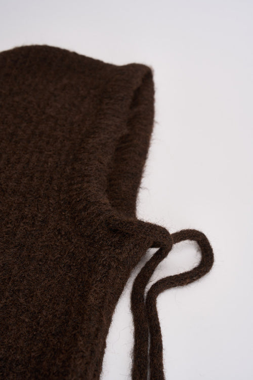 Balaclava donna marrone SAMOURAI CHOCOLAT GRACE AND MILA 