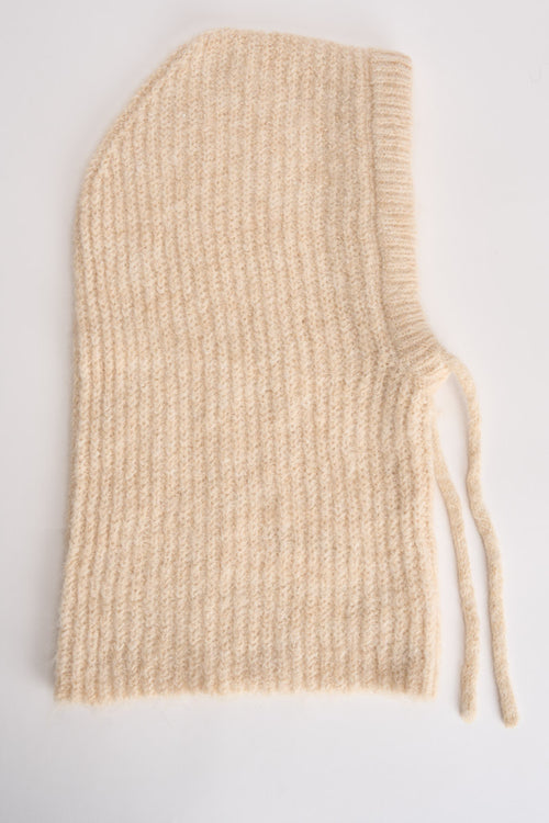 Balaclava donna beige SAMOURAI SABLE GRACE AND MILA 