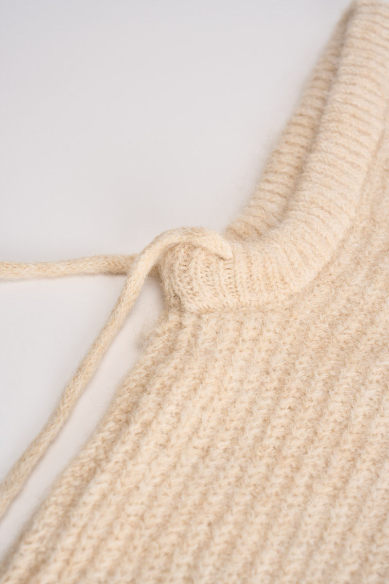 Balaclava donna beige SAMOURAI SABLE GRACE AND MILA 