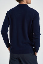 Polo uomo in lana blu notte UGF4063 BLU GRIFFAI 