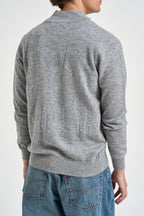 Cardigan uomo in maglia con bottoni grigio UGF4087 GRIGIO CHIARO GRIFFAI 
