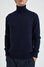 Maglione uomo dolcevita blu notte UGF4089 BLU GRIFFAI 