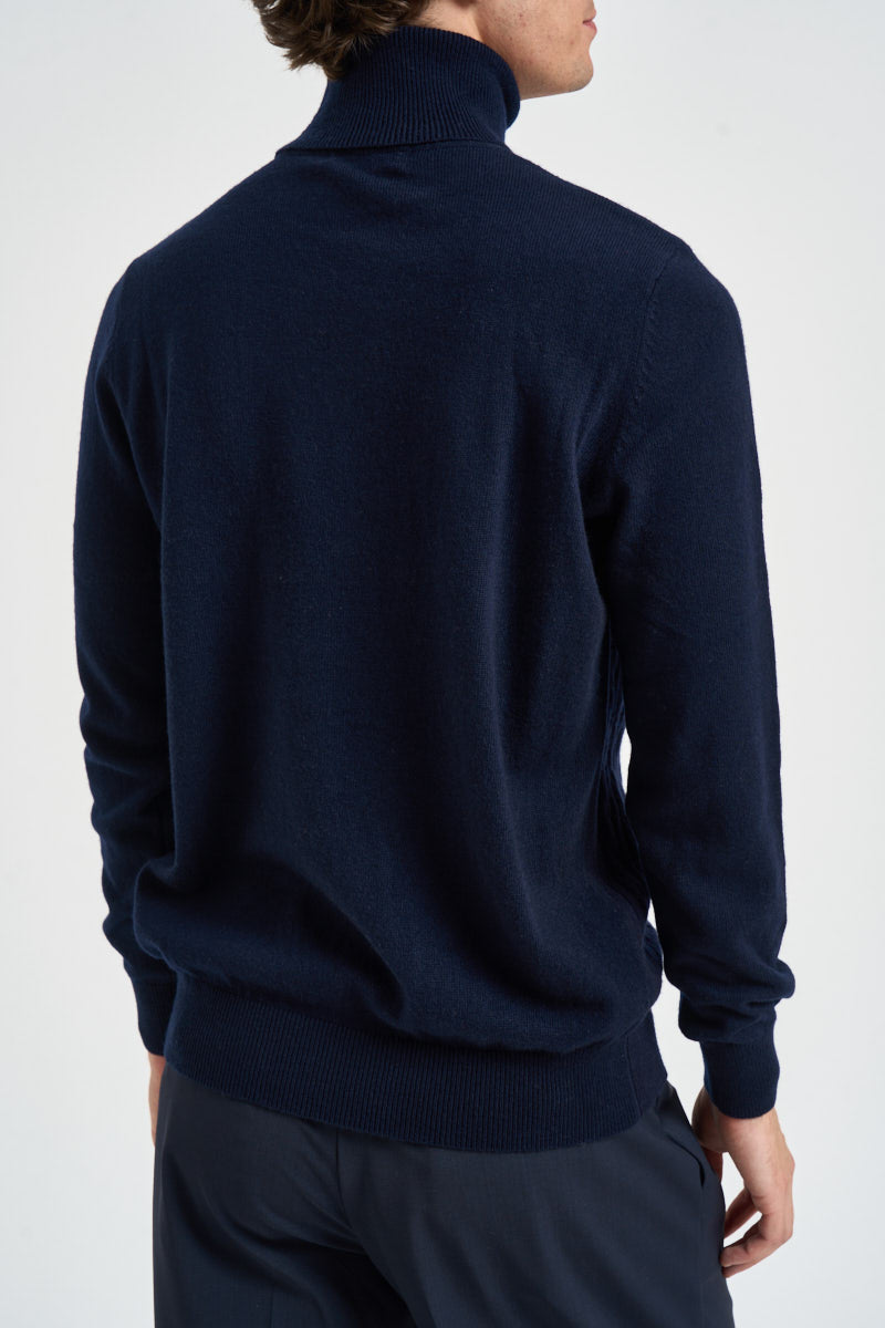 Maglione uomo dolcevita blu notte UGF4089 BLU GRIFFAI 