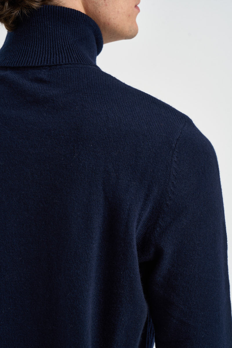 Maglione uomo dolcevita blu notte UGF4089 BLU GRIFFAI 