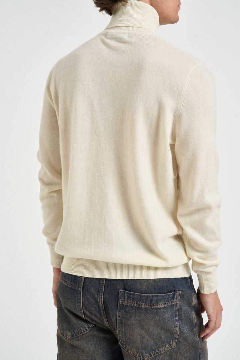 Maglione uomo dolcevita panna UGF4089 PANNA GRIFFAI 