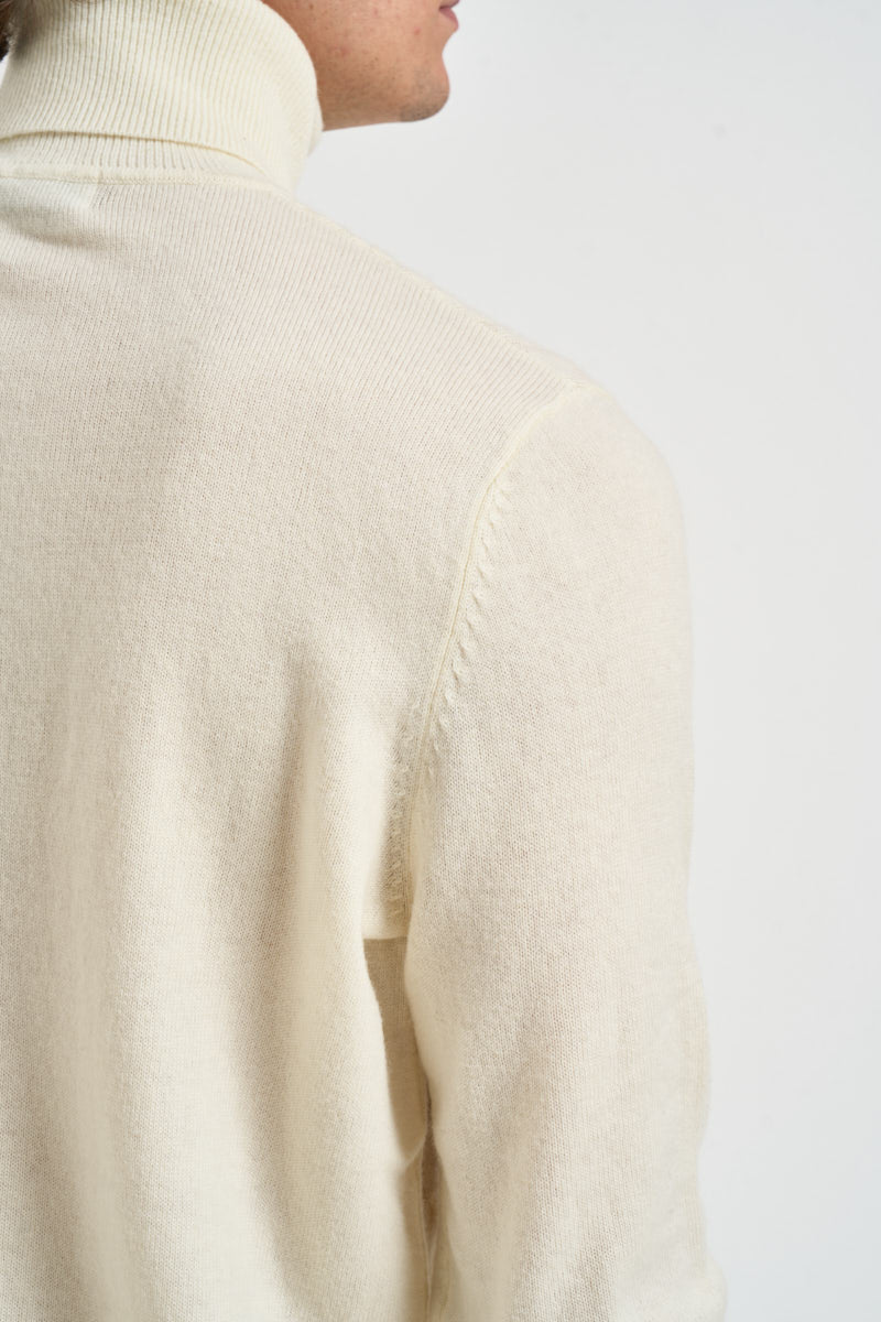 Maglione uomo dolcevita panna UGF4089 PANNA GRIFFAI 