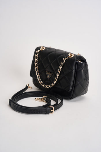 Borsa donna Juliet Mini in similpelle nera - 4