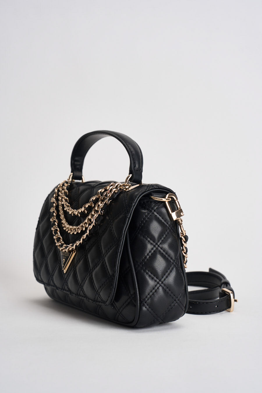 Borsa a mano Giully in similpelle nera HWQG9673190 BLACK GUESS 