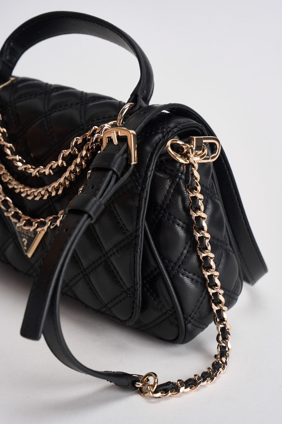 Borsa a mano Giully in similpelle nera HWQG9673190 BLACK GUESS 