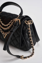Borsa a mano Giully in similpelle nera HWQG9673190 BLACK GUESS 