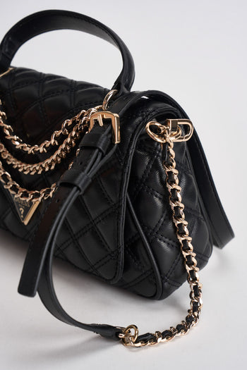 Borsa a mano Giully in similpelle nera - 4
