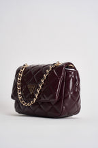 Borsa donna Juliet Mini vernice bordeaux HWQT2456740 BURGUNDY GUESS 