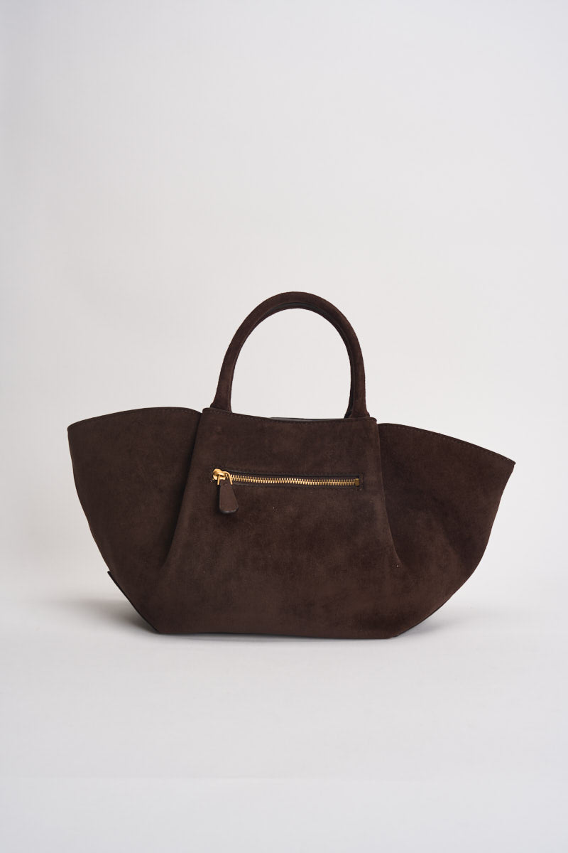 Borsa donna a mano Allegra in camoscio marrone HWSG2237060 MORO GUESS 