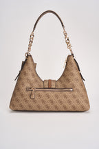 Borsa donna Yvonne similpelle marrone chiaro HWSG2378010 LTL GUESS 