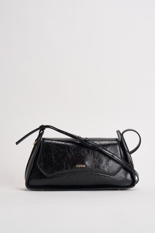 Borsa donna lucida in ecopelle nera - 1