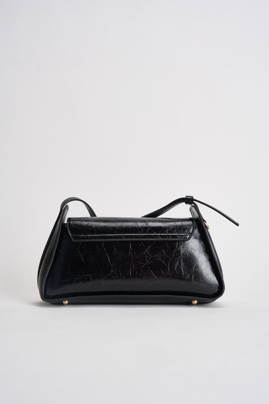 Borsa donna lucida in ecopelle nera HWTC9731190 BLACK GUESS 