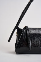Borsa donna lucida nera HWTC9731720 BLACK GUESS 
