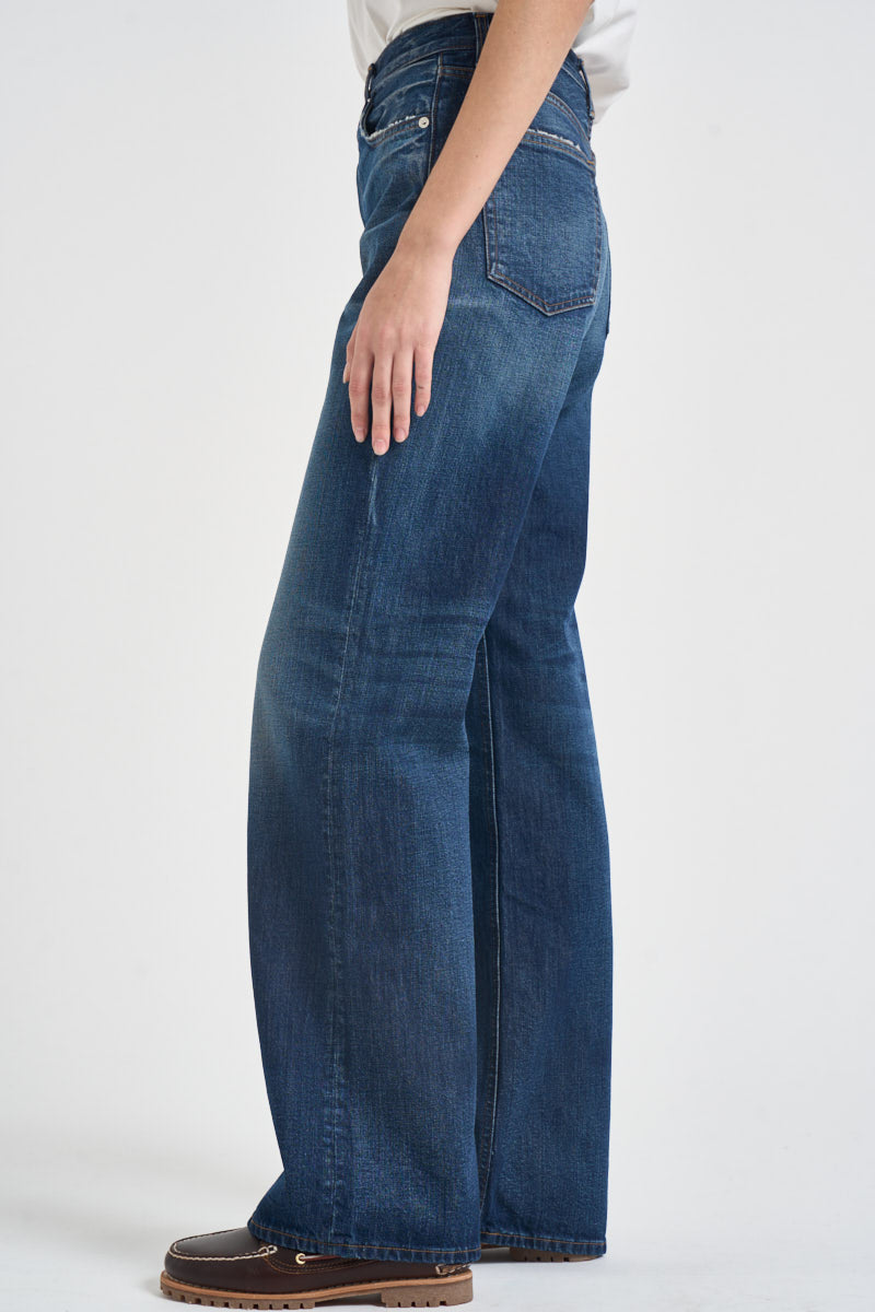 Jeans donna Korea Norm Core in denim blu KOREA NORMCORE HAIKURE 